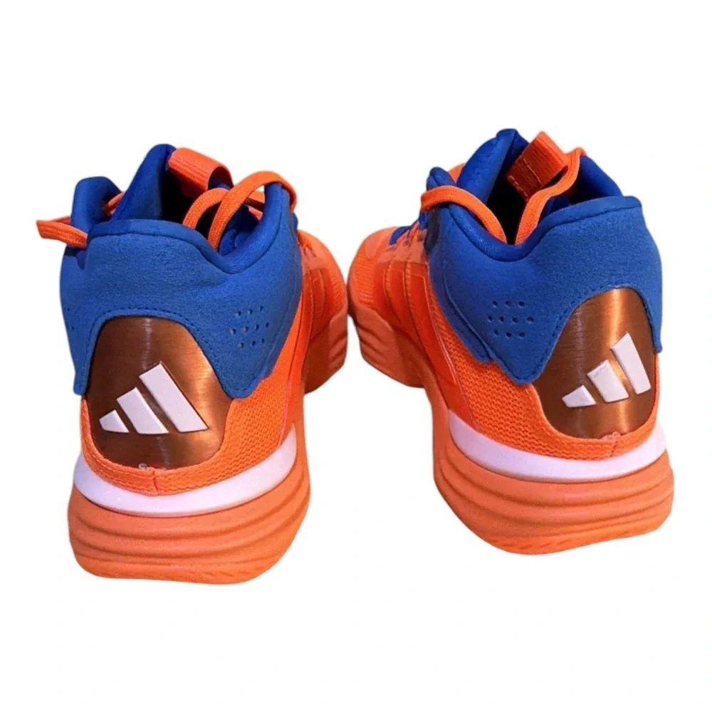 Adidas Court Stabil Indoor Team  Solar Orange Bright Royal Men Size 9.5 Knicks